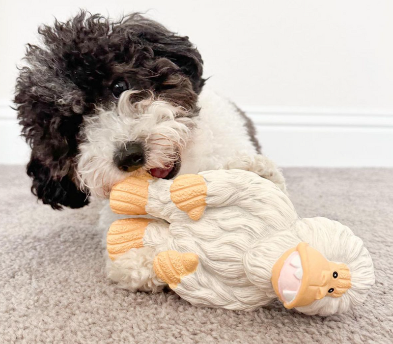 Yeti 7" Latex Squeaker Dog Toy for Dogs of All Sizes