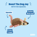 BARK Armie Dillo Squeaky Plush Dog Toy: XS/S
