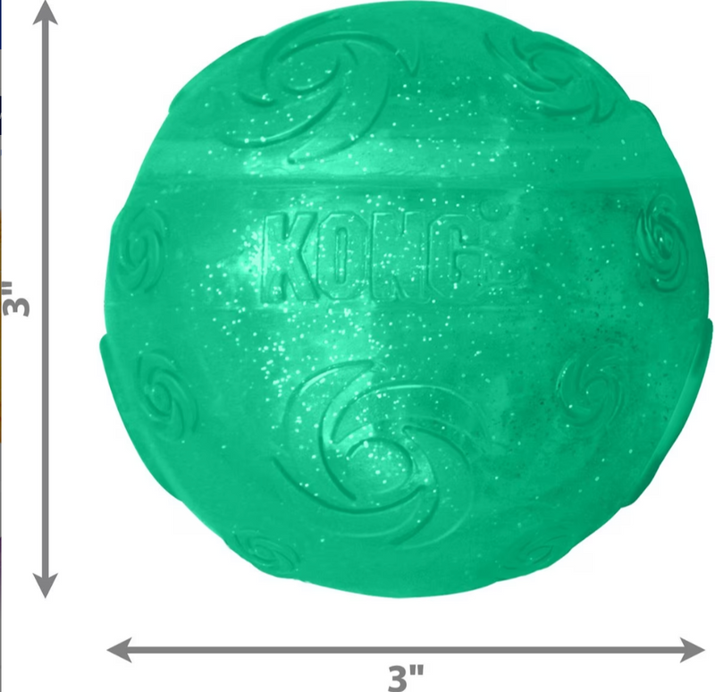 Kong Squeezz Crackle Ball: Quiet Chewing / Choose Your Color