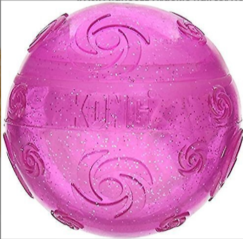 Kong Squeezz Crackle Ball: Quiet Chewing / Choose Your Color