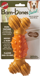 Bam-bones Dental Bone Peanut Butter Flavored Bone Dog Chew