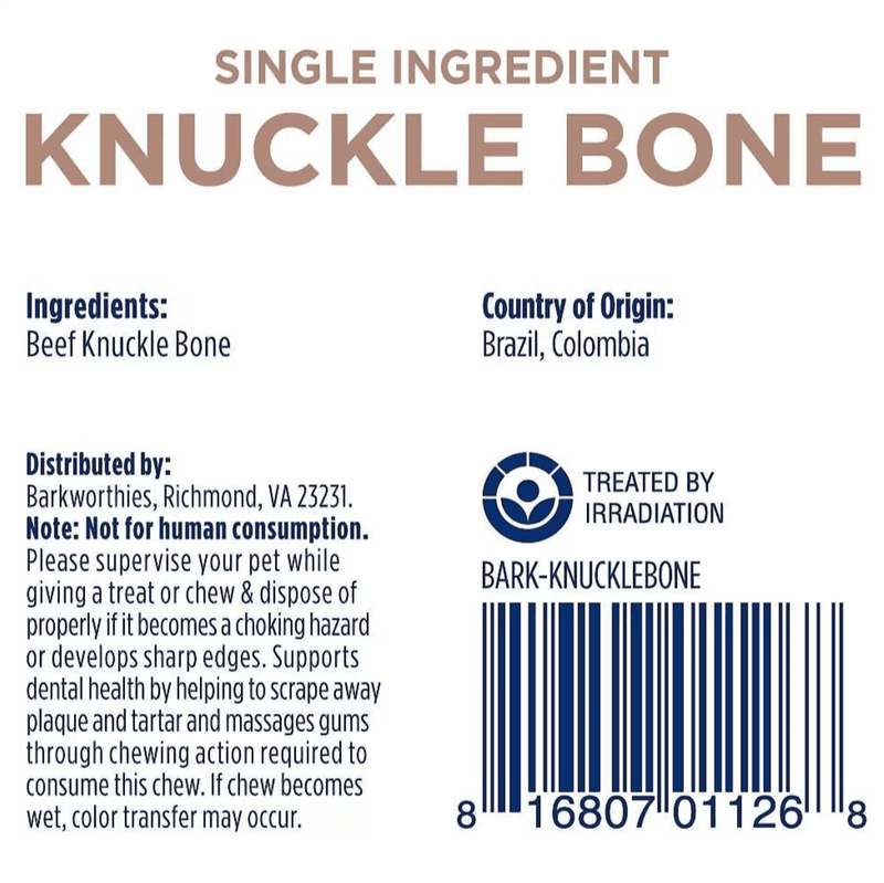 Barkworthies Beef Knuckle Bone Dog Treat for Hard Chewers: Cheaper than Chewy