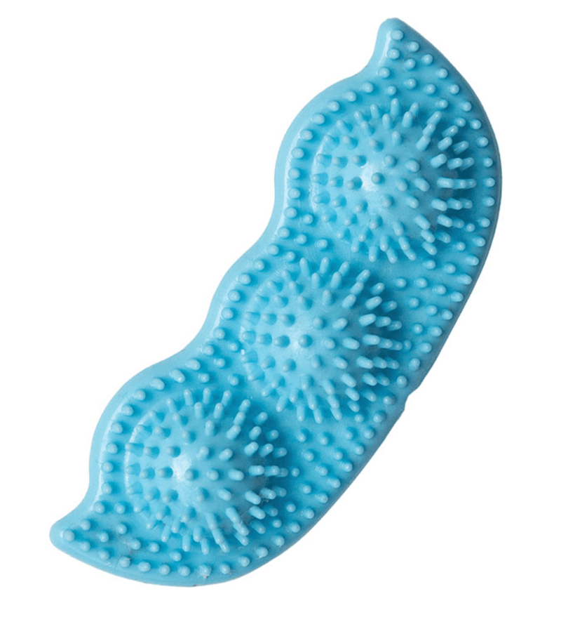 NEW! SnugArooz Pea Podz Chew Toy for Dental Health: Blue