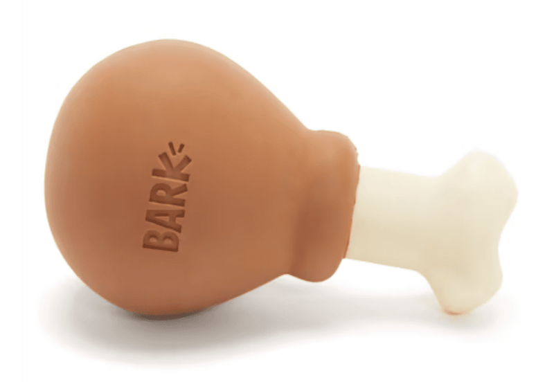BARK Turkey Day Drumstick Super Chewer Dog Toy: Chicken Scented!