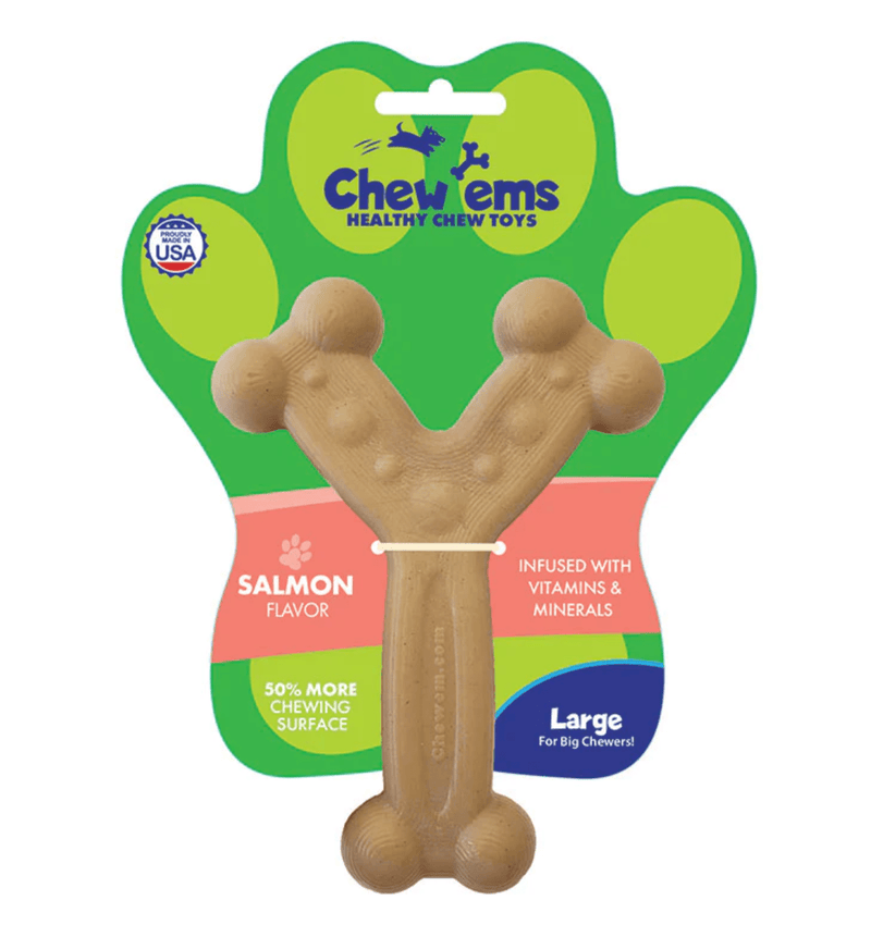 Chew'ems Large Wishbone Chew: 4 Flavors
