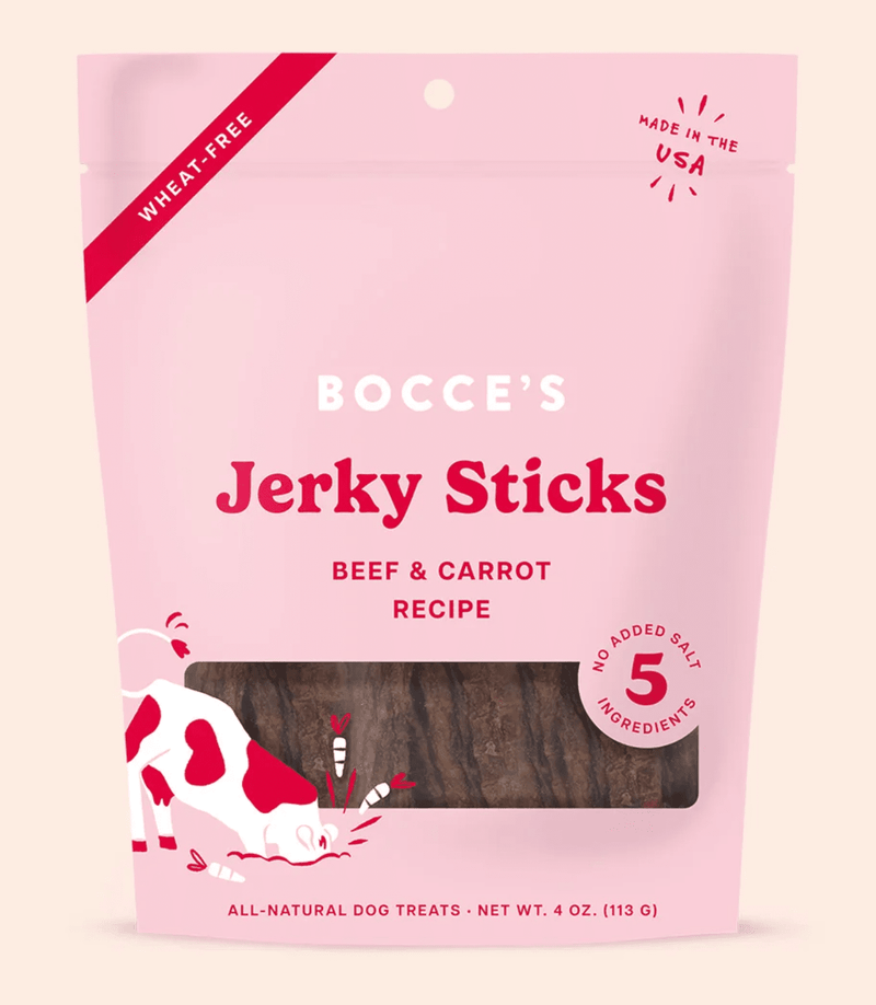 Bocce's Bakery Grazers Beef & Carrot Jerky Sticks