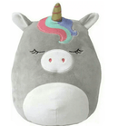 Large Squishy Cuddlers Super Soft Plush Dog Toys: Squeak & NO Squeak