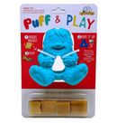 Yeti Dog Yak Cheese Chew Puff & Play Dog Chew Treat Dispenser: Hangry Yeti Blue or Pink