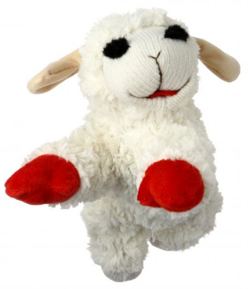 Multipet Lamb Chop Squeaky Plush Dog Toy: 2 Sizes