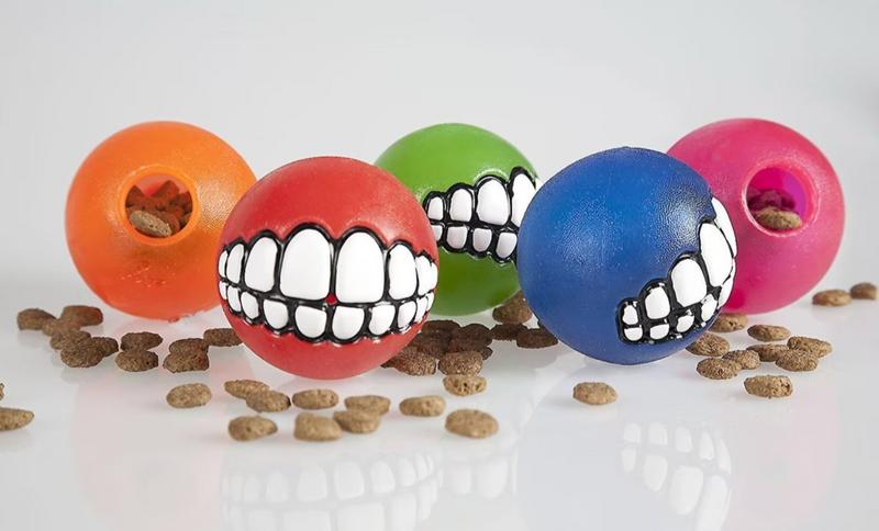 KONG Rogz Grinz Treat Ball Dog Toy, Pick Your Color / CHEAPER THAN CHEWY