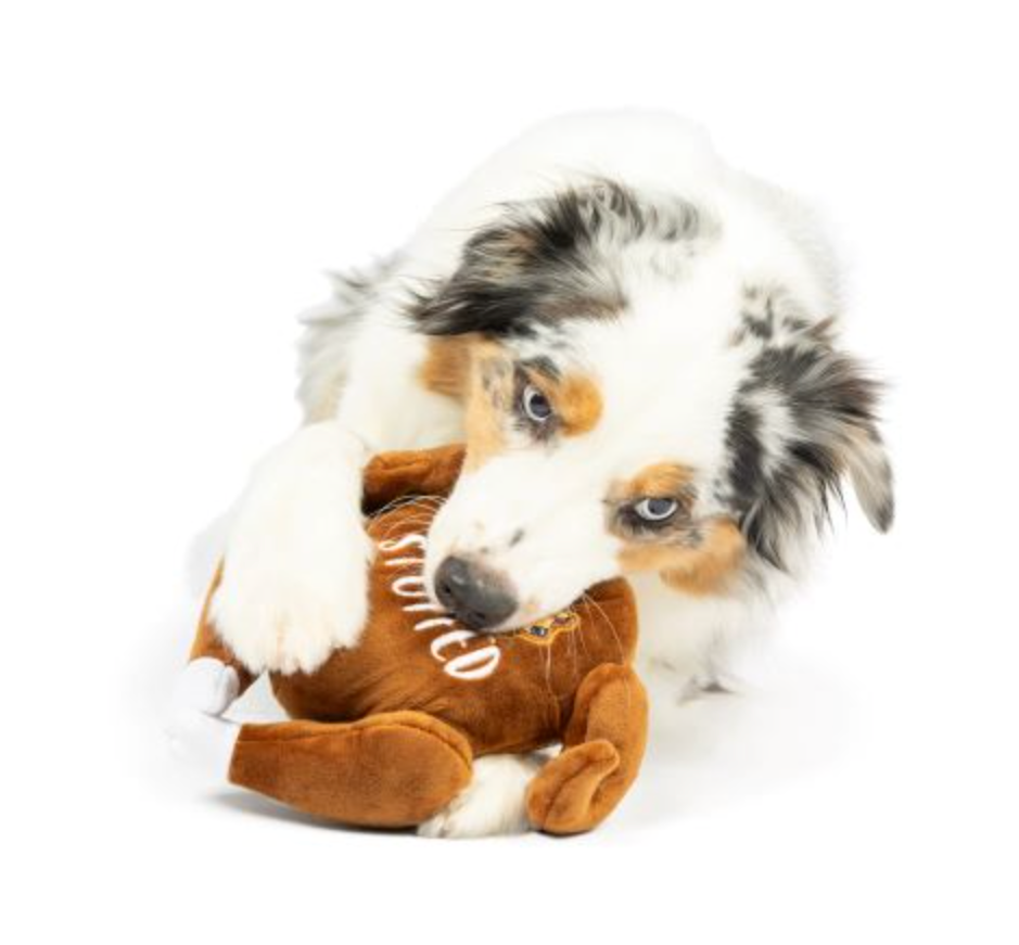 Lulubelles I'm Stuffed Turkey  Squeak & Crinkle Dog Toy: 2 Sizes