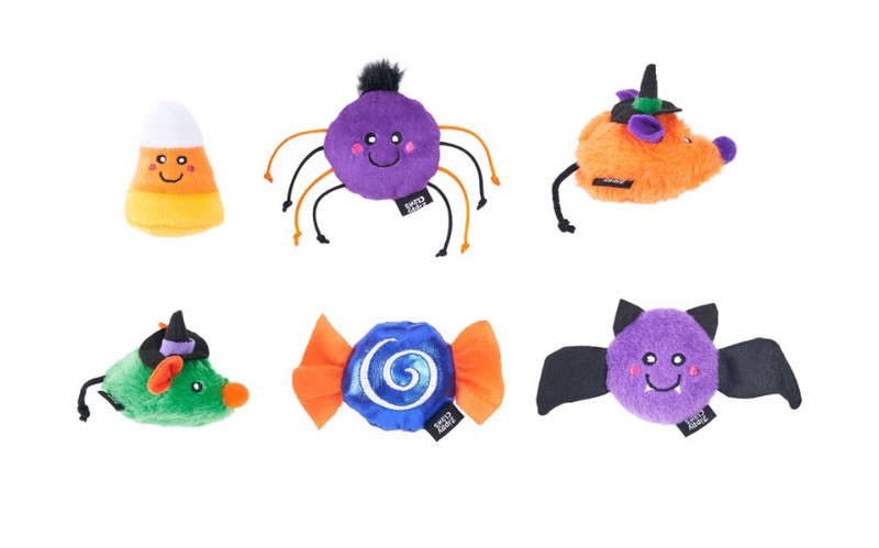 ZippyClaws® Halloween Spooky Friends Catnip Cat Toys 6 Pack