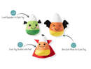 SAVE $1! PetShop by Fringe Candy Corns Small Plush Squeaky Dog Toy 3 Piece Set