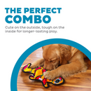 Outward Hound Durablez Orange Gecko Medium: 2 Squeakers, No Stuffing