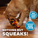 Outward Hound Durablez Orange Gecko Medium: 2 Squeakers, No Stuffing