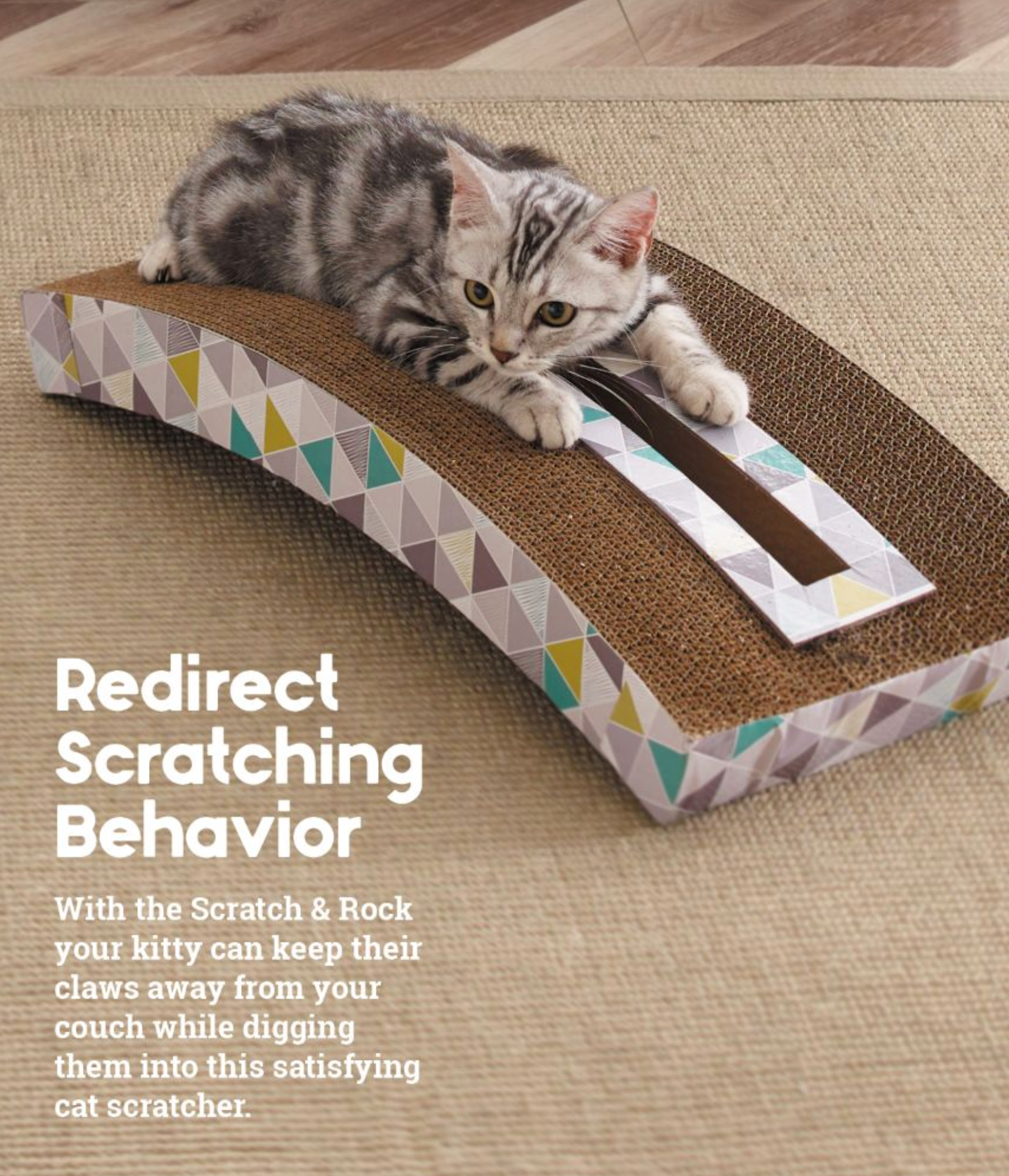 $3 OFF! Petstages Scratch & Rock Set Swaying Scratcher & Arched Lounger