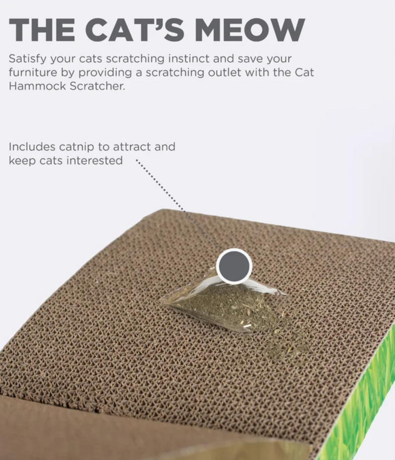 Catstages Easy Life Hammock Scratcher with Catnip