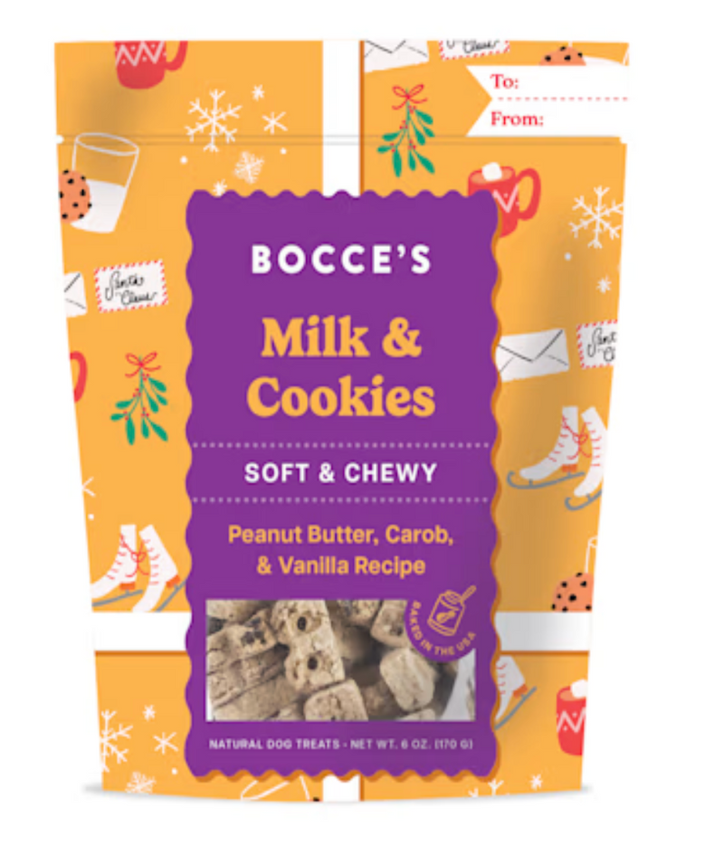 30% OFF! Bocce's Bakery Milk 'N Cookies Soft & Chewy Dog Treats, 6 oz.