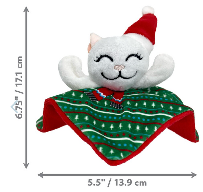 KONG Holiday Crackles Santa Kitty with Catnip & Crinkle