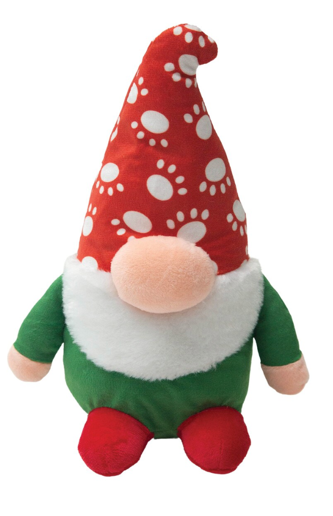 SnugArooz Sherlock the 10" Holiday Gnome: Squeaky & Crinkle