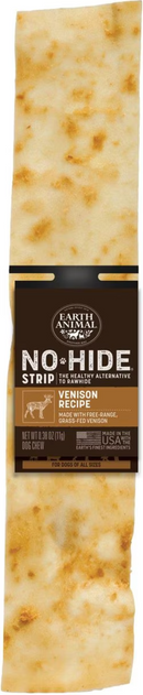 10% OFF! Earth Animal Dog No Hide Strips Single or Multi-Pack: Venison CHEAPER THAN CHEWY