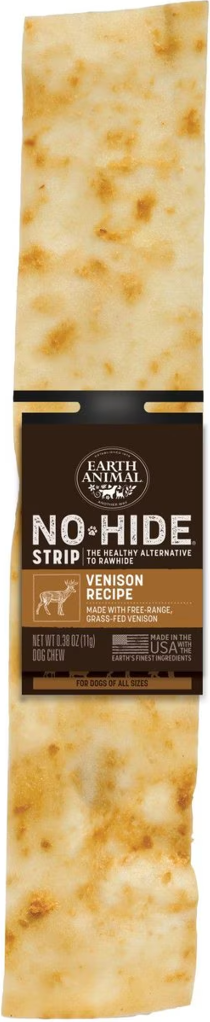 Earth Animal Dog No Hide Strips Single or Multi-Pack: Venison CHEAPER THAN CHEWY