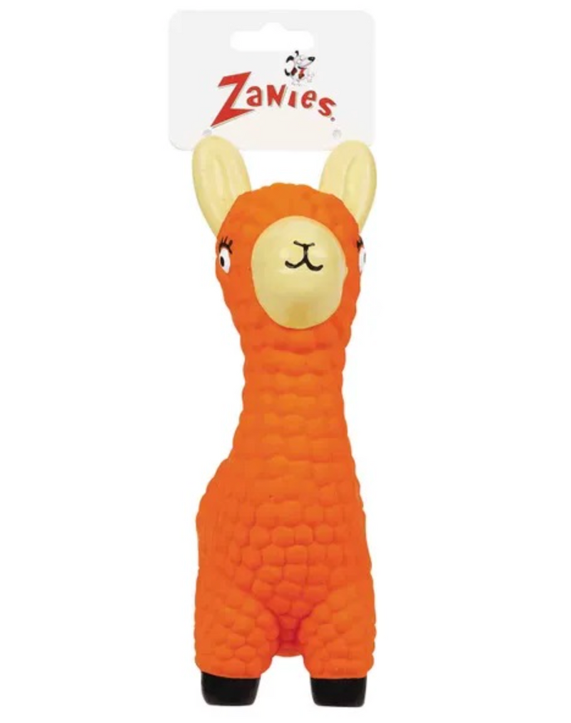 Zanies Luna Llama Latex Rubber Grunting Dog Toy