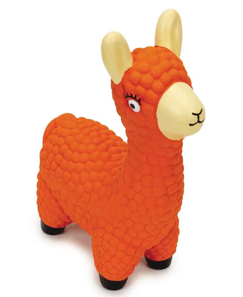 Zanies Luna Llama Latex Rubber Grunting Dog Toy