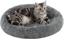 Best Friends by Sheri Calming Oval Donut Bed/Pad For Cats & Small Dogs: 21"x19": Grey, Taupe