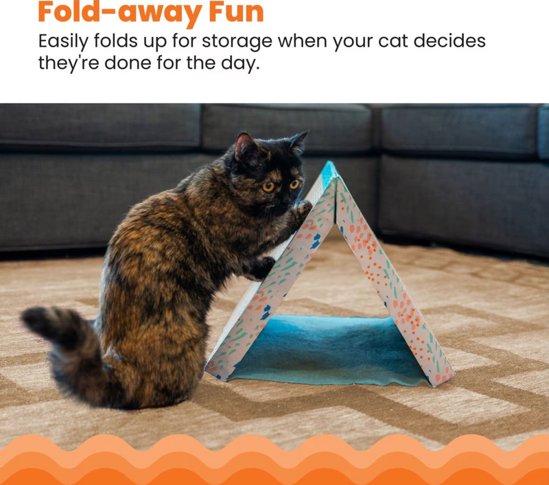 Catstages Fold Away Cat Climbing & Scratching Tunnel Toy