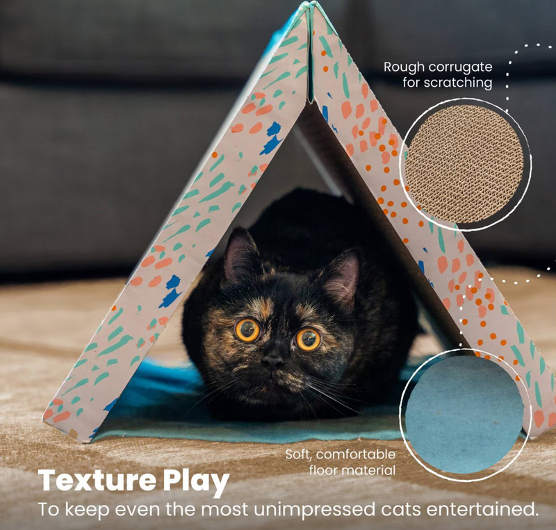 Catstages Fold Away Cat Climbing & Scratching Tunnel Toy