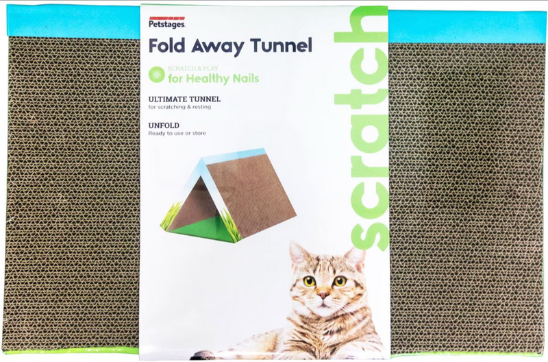 Catstages Fold Away Cat Climbing & Scratching Tunnel Toy