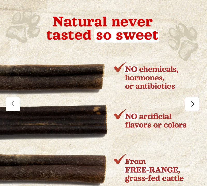Natural Farm Collagen Sticks: Peanut Butter Flavor 6" or 12"