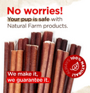 $1 OFF! Natural Farm Beef 12" Bully Sticks Dog Treats CHEAPER THAN CHEWY