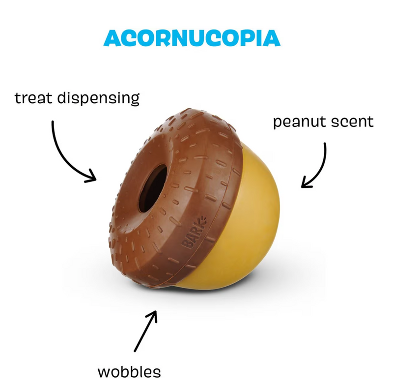 BARK Super Chewer Treat-Dispensing Acornucopia Dog Toy Large CHEAPER THAN CHEWY