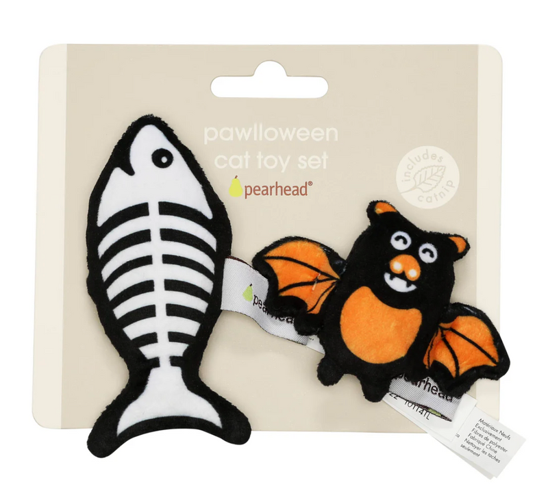 Pearhead Pawloween Catnip Cat Toy Set