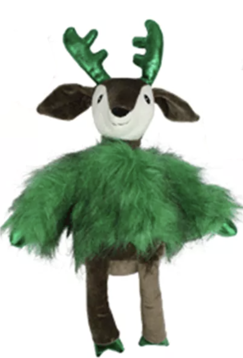 Multipet Holiday Dapper Deer Dog Toy: 17" for Large & XLarge Dogs