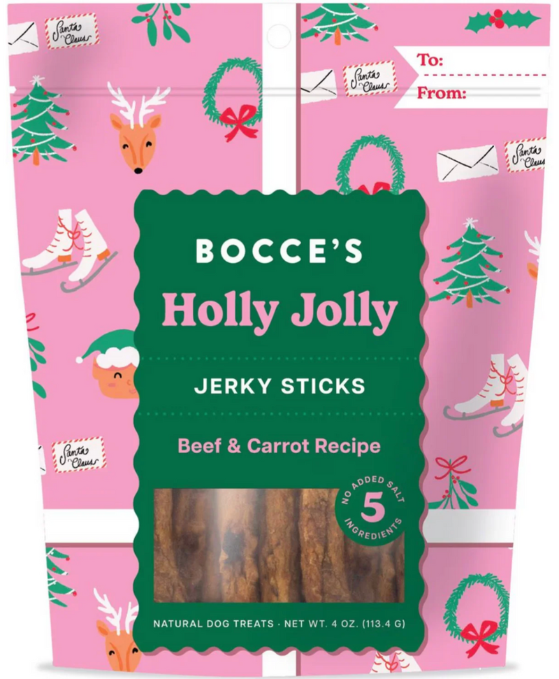 Holiday Gift Basket with Holiday Dog Toys: 4 Sizes, Squeak or NO Squeak