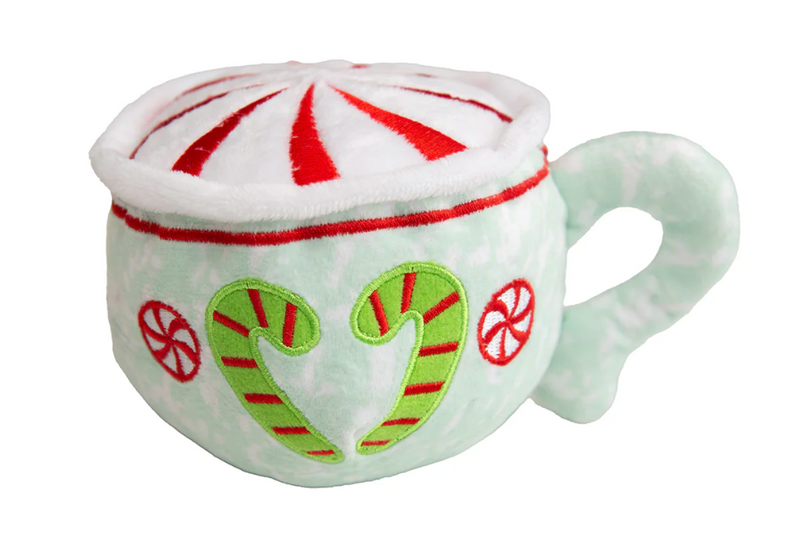 SnugArooz Puppermint Latte Squeaky Plush Dog Toy: 6"