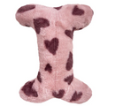 Petlou Love Heart Squeaky Plush Bone Dog Toy 15"