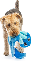 GURU Hide-A-Tail Blue Snake Crinkle & Squeak Puzzle Dog Toy: Large & XLarge