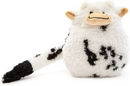 GURU Hide-A-Tail Cow Crinkle & Squeak Puzzle Dog Toy, Medium & Large