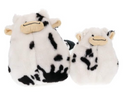 GURU Hide-A-Tail Cow Crinkle & Squeak Puzzle Dog Toy, Medium & Large