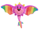 $1 OFF! BARK Super Chewer Diva The Dragon Queen Rainbow Plush Dog Toy, M/L