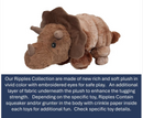 Petlou Ripples Dino Friends 26" Triceratops Squeaky Plush Dog Toy CHEAPER THAN CHEWY