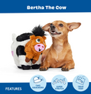 BARK Bertha the Cow Dog Plush Toy, 2 Toys in 1, Medium-Extra Large CHEAPER THAN CHEWY