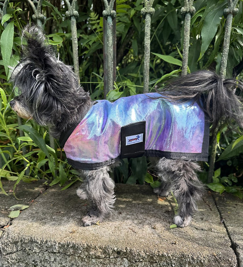 SnugPups Cooling Coat Blue Tie Dye