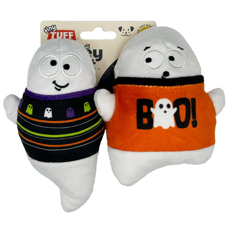 Tiny Tuff Boo Buddies Power Plush Dog Toys 2 Pack