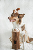 $3 OFF! ZippyPaws Burrow Squeaky Hide & Seek Plush Dog Toy, Log & Chipmunks