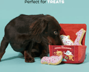 BARK Animal Squeakers Snacks Multi - Part Squeaky Crinkle Plush Dog Toy, Small & Medium - Glad Dogs Nation | ALL Profits Donated